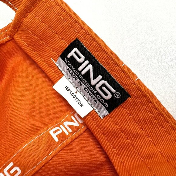 Ping G10 Strapback Hat Cap Adjustable Orange Lightweight Golf - Picture 6 of 6